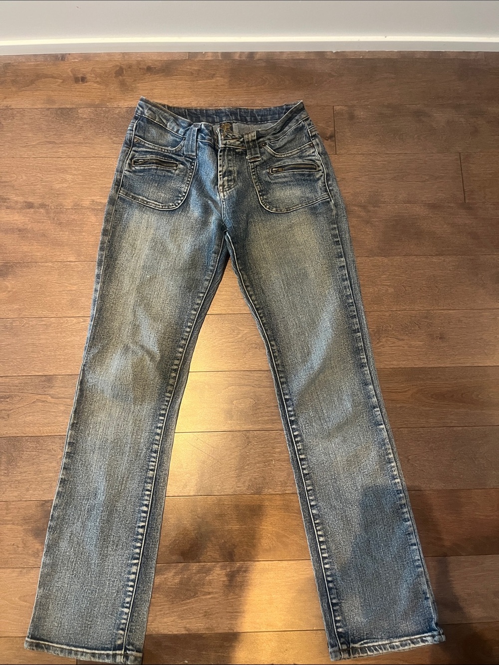 Womens Blue Flare Jeans